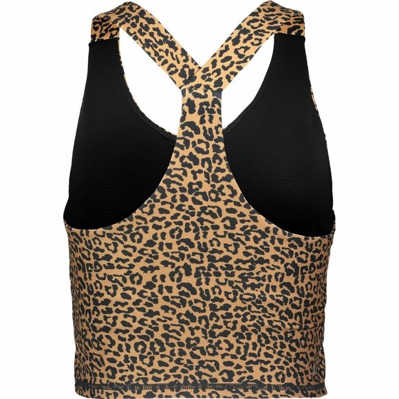 KYODAN Leopard Animal Print Racer Back Yoga Crop Top Built In Support sz XS EUC - Picture 3 of 11